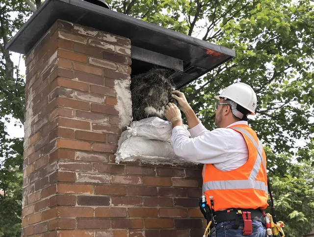 Humane removal of debris and animals by Costa Mesa Chimney Sweep in Costa Mesa, CA