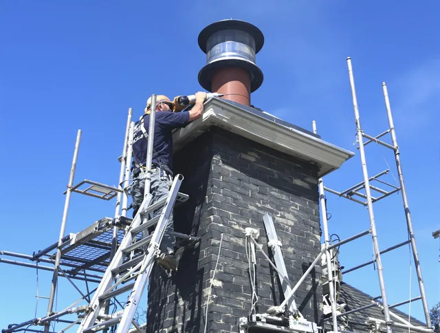 Sturdy chimney crown finished by Costa Mesa Chimney Sweep in Costa Mesa, CA