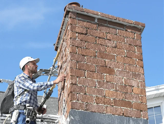 Brickwork for a chimney rebuild by Costa Mesa Chimney Sweep in Costa Mesa, CA