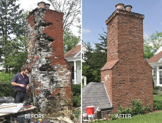 Costa Mesa Chimney Sweep performing a full chimney restoration in Costa Mesa, CA